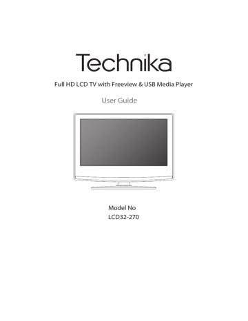 Technika LCD32-270 User's Manual | Manualzz