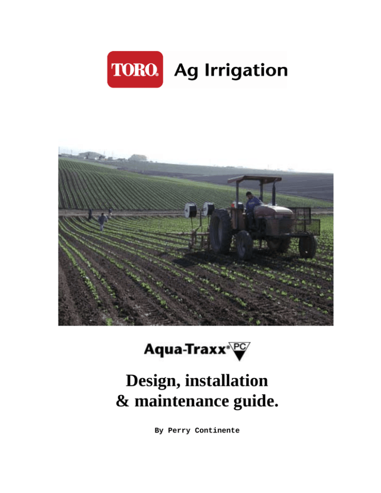 Toro Aqua-Traxx PC User manual Toro Aqua-Traxx PC User manual