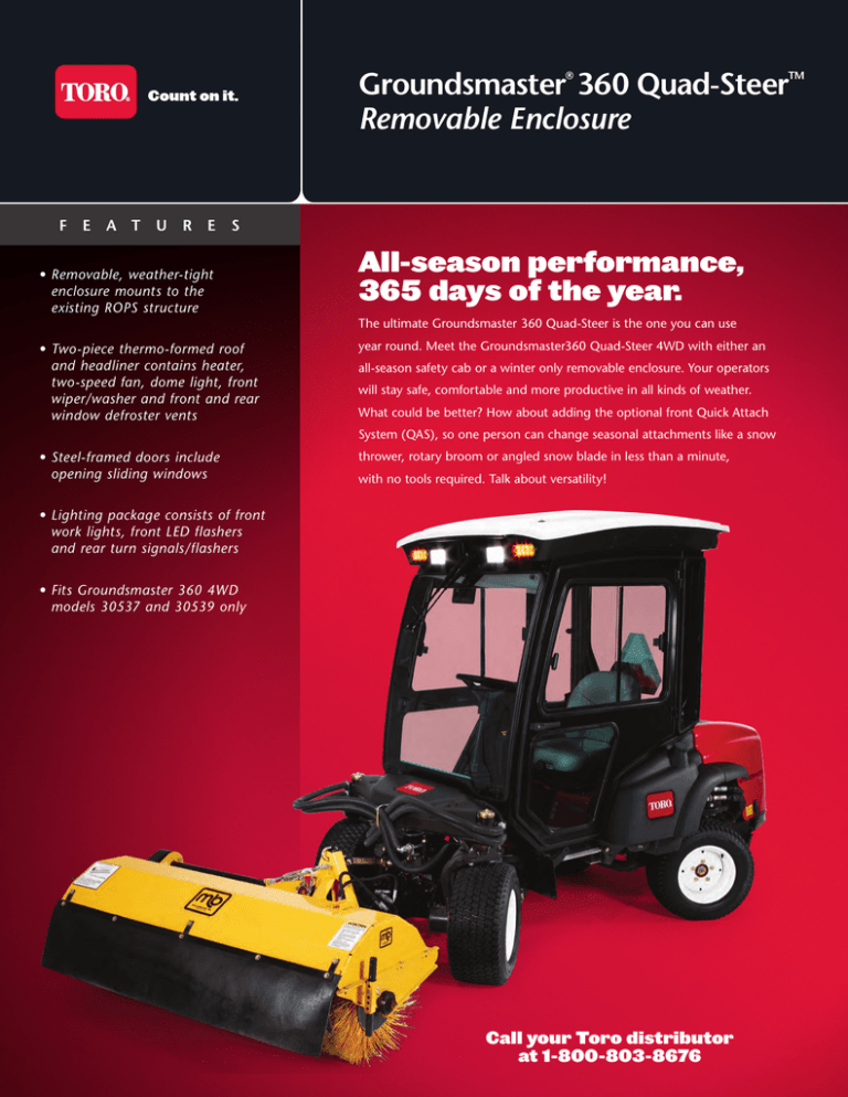 Toro 4WD User manual Toro 4WD User manual