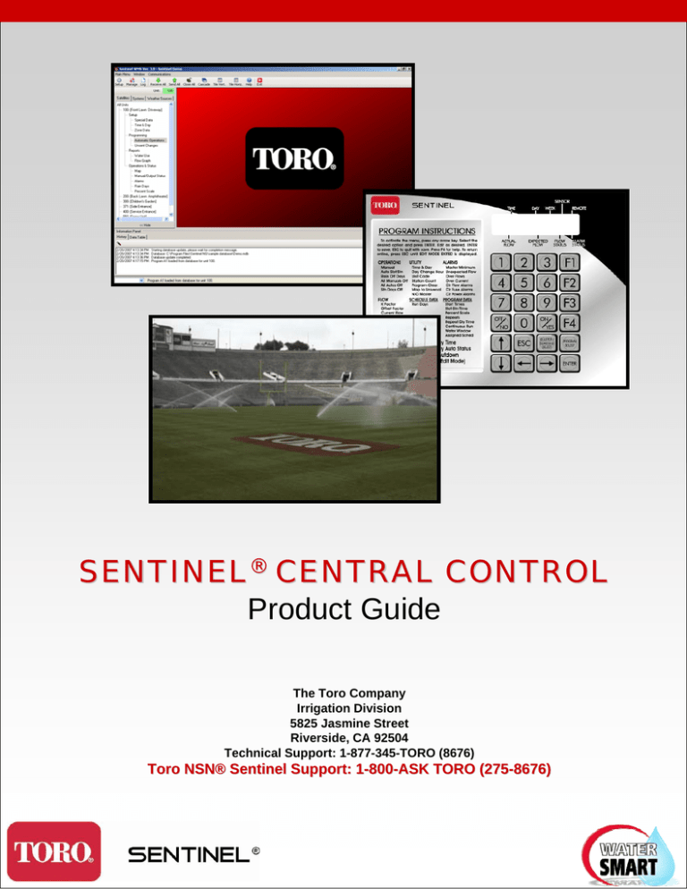 Toro Sentinel User guide Toro Sentinel User guide