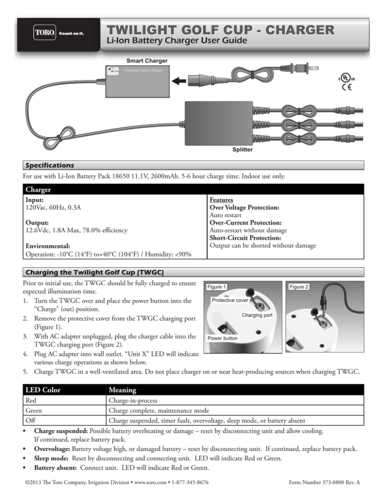Toro Twilight Golf Cup User manual Toro Twilight Golf Cup User manual
