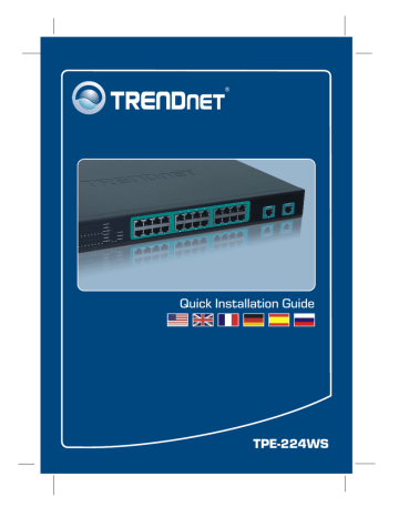 TRENDnet TPE-224WS Owner's manual | Manualzz TRENDnet TPE-224WS Owner's manual | Manualzz