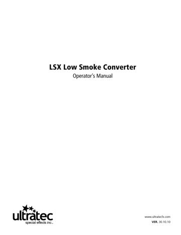 Ultratec Smoker LSX Operator's Manual | Manualzz