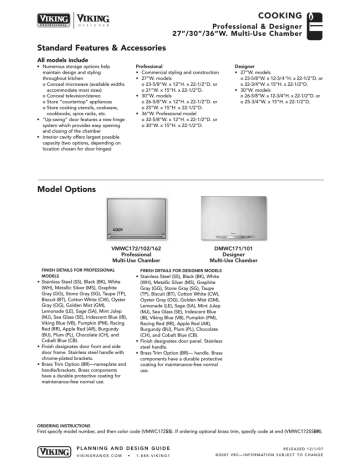 Viking DMWC171 User's Manual | Manualzz