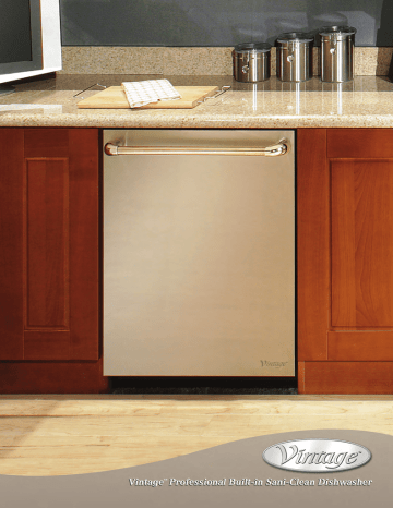Vintage Built-in Sani-Clean Dishwasher User's Manual | Manualzz