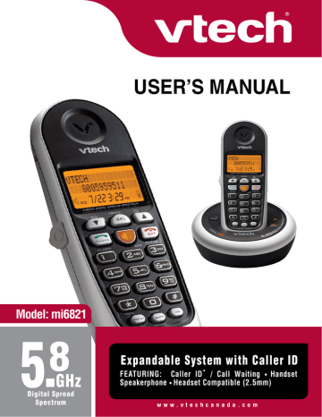 VTech Mi6821 User's Manual | Manualzz