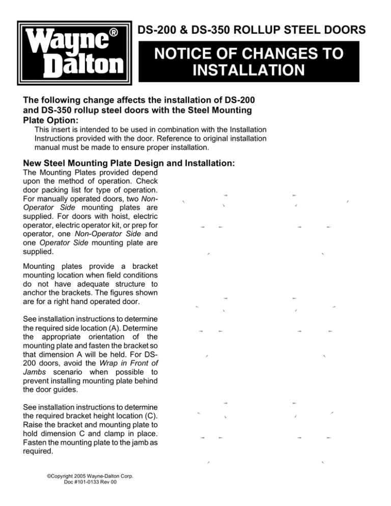 Wayne-Dalton DS-200 User manual Wayne-Dalton DS-200 User manual