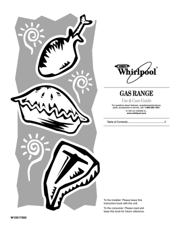 Whirlpool SF196LEPB3 Use & care guide | Manualzz