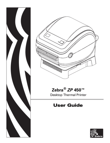 Zebra ZP 450 User guide | Manualzz