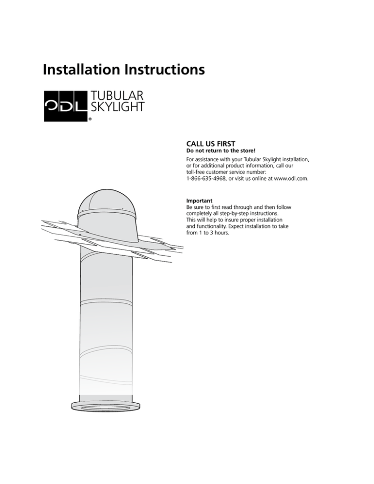 ODL TS10ASPHE, 17068000R, TS14HRALUM, 15927000R, 17069000R, TS10HRASPH, 22407001R Installation guide ODL TS10ASPHE, 17068000R, TS14HRALUM, 15927000R, 17069000R, TS10HRASPH, 22407001R Installation guide