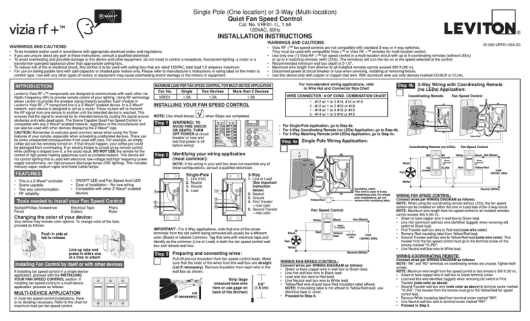 Z-Wave 031-VRF01-1LZ, VRF01-1LZ Operating instructions Z-Wave 031-VRF01-1LZ, VRF01-1LZ Operating instructions