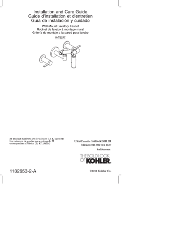 KOHLER K-T6277-C11-CP Installation Guide | Manualzz