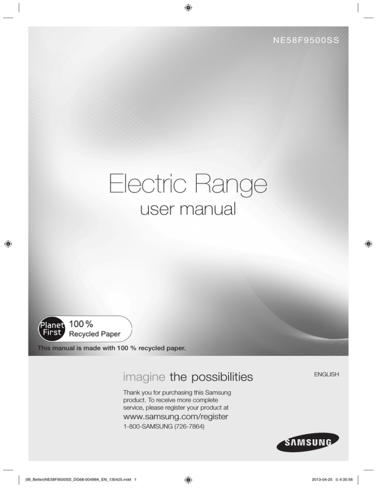 Samsung NE58K9850WG, NE58K9850WS, NE58F9500SS, NE58K9500SG User manual Samsung NE58K9850WG, NE58K9850WS, NE58F9500SS, NE58K9500SG User manual