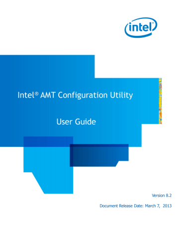 Intel® AMT Configuration Utility User Guide | Manualzz