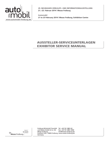 aussteller-serviceunterlagen exhibitor service manual aussteller-serviceunterlagen exhibitor service manual