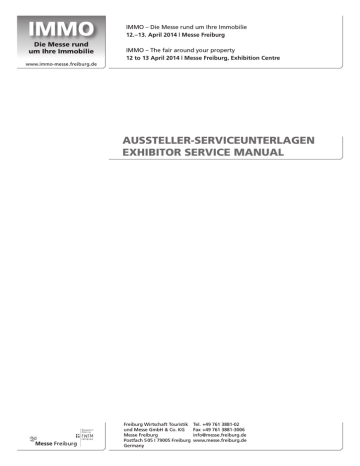 aussteller-serviceunterlagen exhibitor service manual aussteller-serviceunterlagen exhibitor service manual