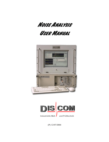 NOISE ANALYSIS USER MANUAL | Manualzz