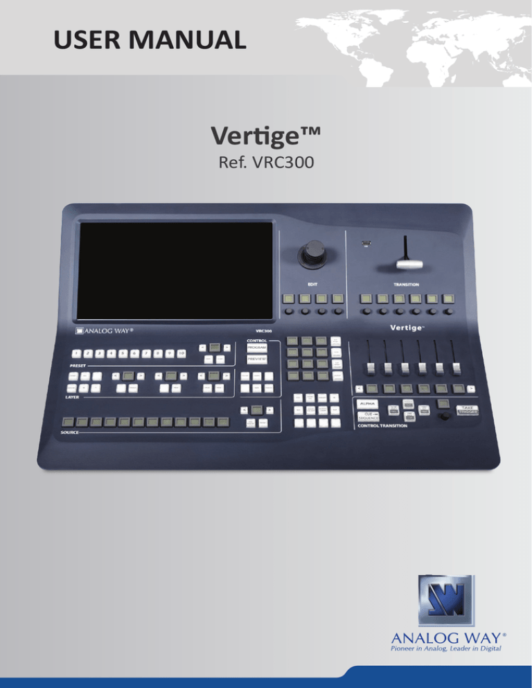 USER MANUAL - Analog Way USER MANUAL - Analog Way