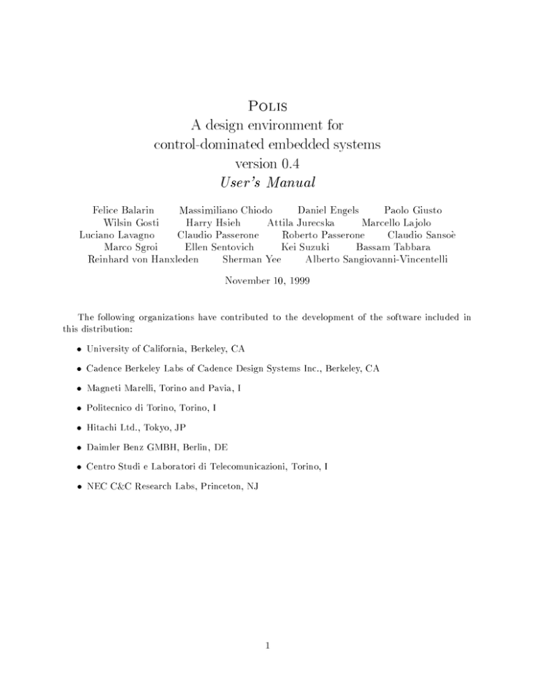 User's Manual User's Manual