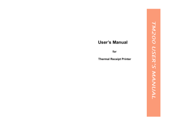 TM200 USER'S MANUAL | Manualzz TM200 USER'S MANUAL | Manualzz