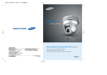 10X Day & Night PTZ Dome Camera SPD 10X Day & Night PTZ Dome Camera SPD