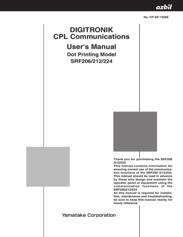 Digitronik CPL Communications User's Manual | Manualzz