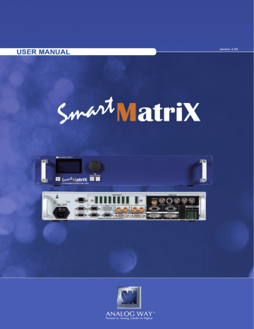 USER MANUAL - Analog Way USER MANUAL - Analog Way