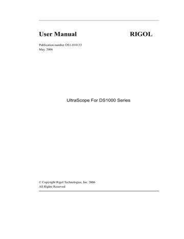 User Manual RIGOL | Manualzz