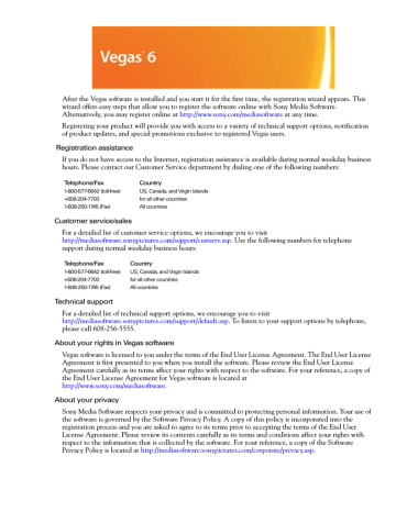 Sony Vegas 6.0 manual | Manualzz