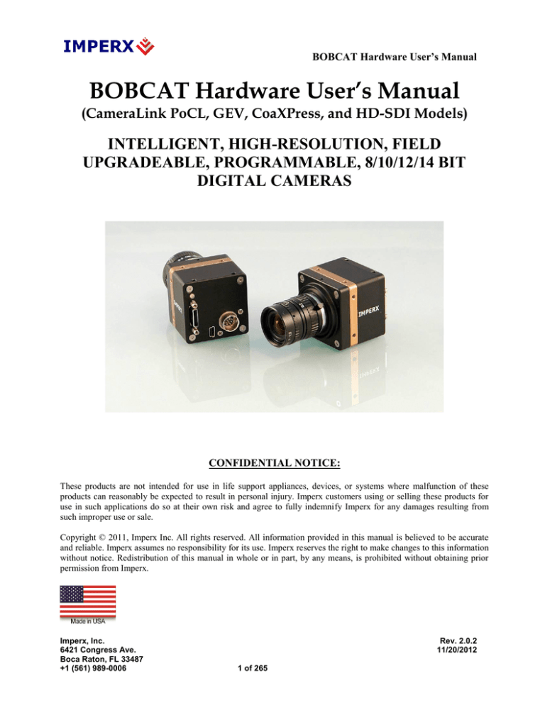 BOBCAT Hardware User's Manual BOBCAT Hardware User's Manual
