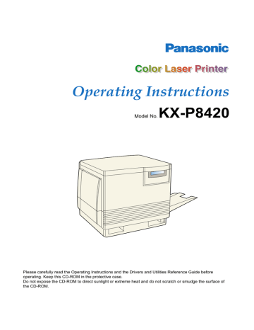 Panasonic KXP8420 Operating instructions Panasonic KXP8420 Operating instructions