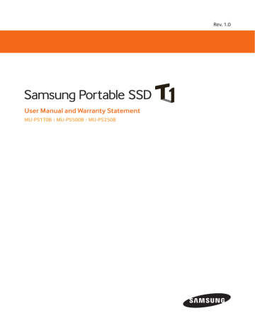 User Manual and Warranty Statement User Manual and Warranty Statement
