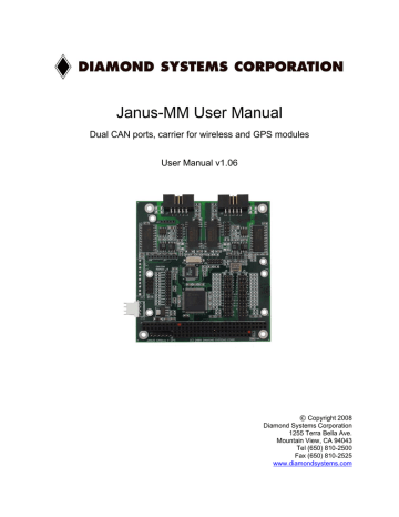 Janus-MM User Manual | Manualzz Janus-MM User Manual | Manualzz