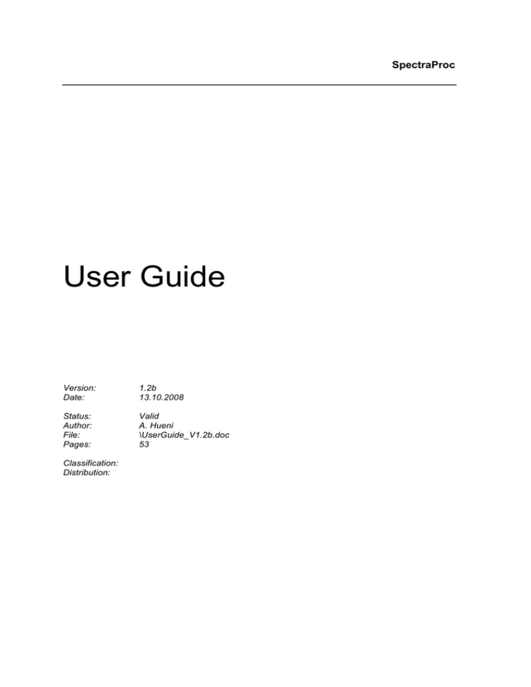 User Guide User Guide