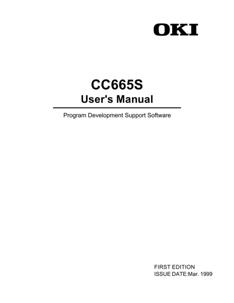 CC665S User's Manual CC665S User's Manual