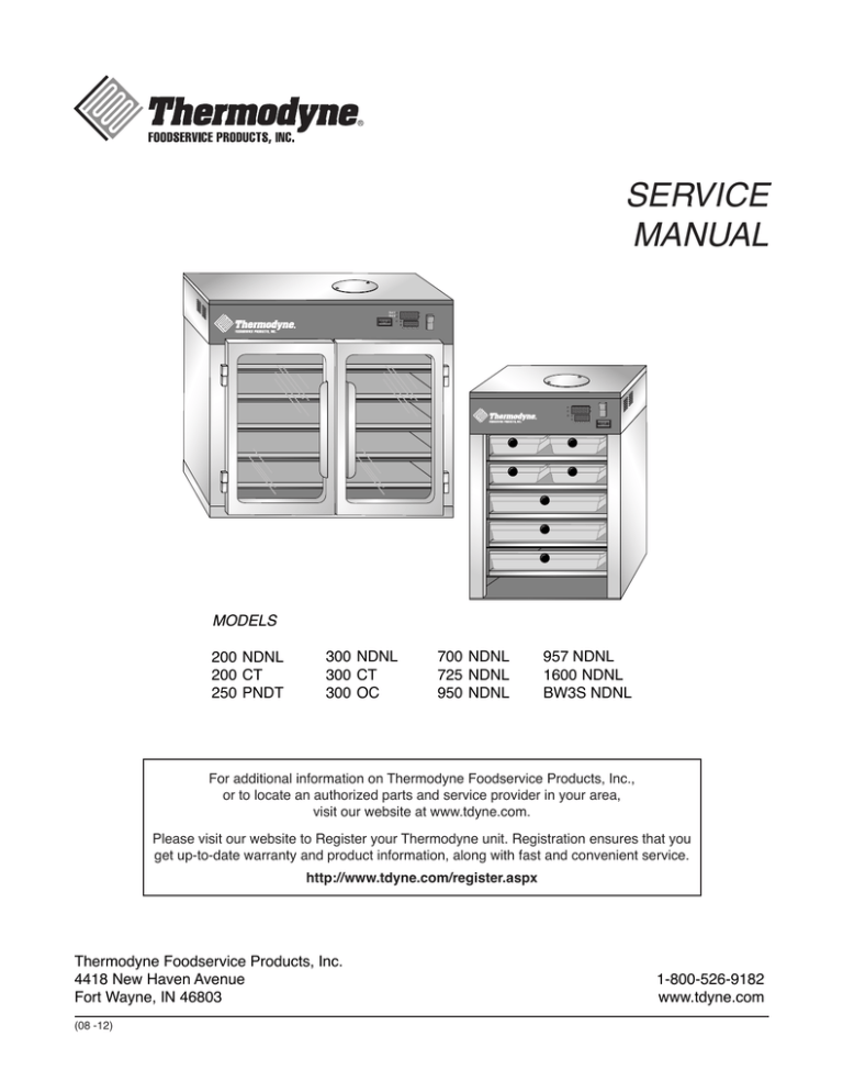 SERVICE MANUAL - Catering Equipment and Repairs SERVICE MANUAL - Catering Equipment and Repairs