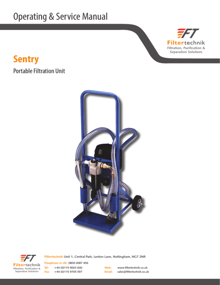 Sentry Operating & Service Manual Sentry Operating & Service Manual