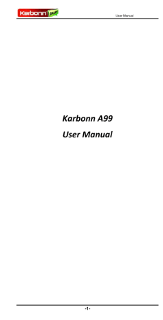 Karbonn A99 User manual | Manualzz Karbonn A99 User manual | Manualzz