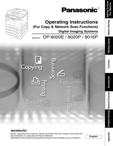 Operating Instructions - Panasonic 'www.workio.info' Operating Instructions - Panasonic 'www.workio.info'