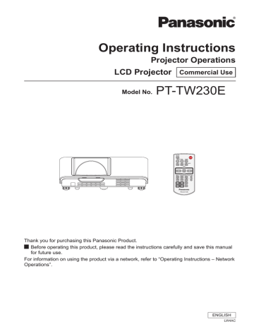 Operating Instructions Operating Instructions