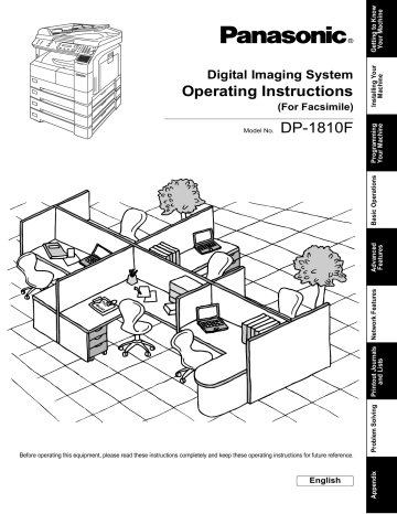 DP-1810F Operating Instructions DP-1810F Operating Instructions