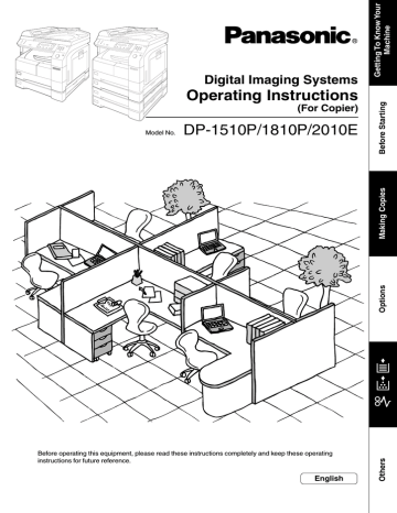 Model No. DP-1510P/1810P/2010E Operating Instructions Model No. DP-1510P/1810P/2010E Operating Instructions