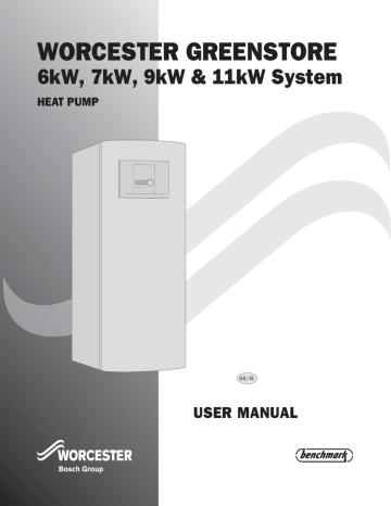 Worcester Greenstore Ground Source Heat Pump System (01.02.2007-01.06.2012) Operating instructions | Manualzz Worcester Greenstore Ground Source Heat Pump System (01.02.2007-01.06.2012) Operating instructions | Manualzz