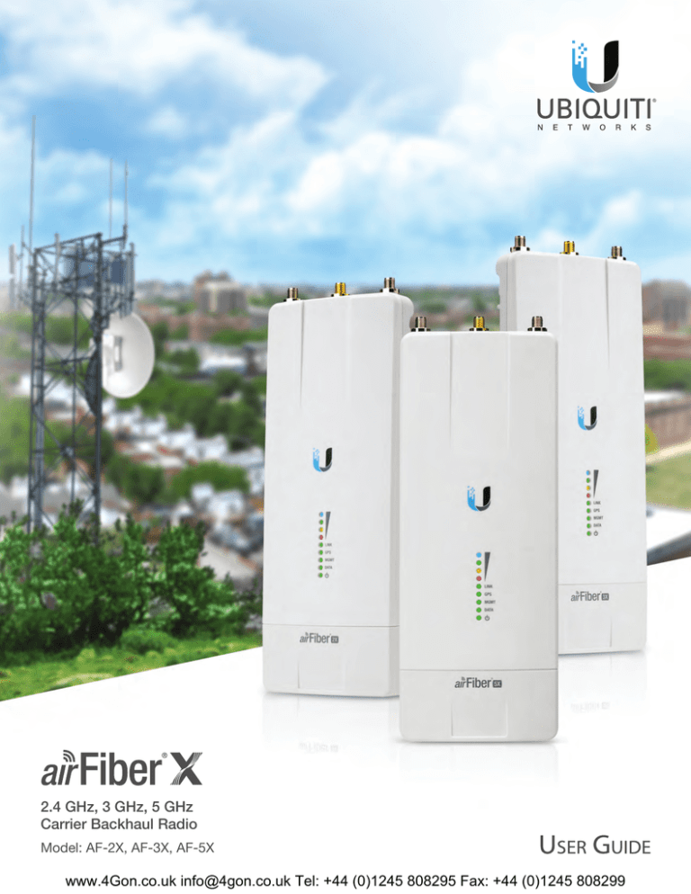 airFiber X User Guide airFiber X User Guide