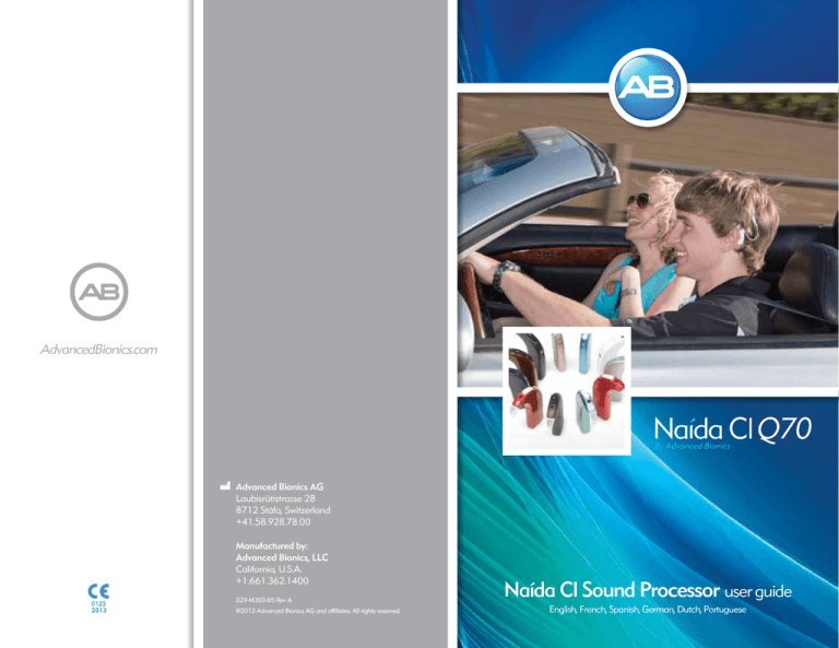 Naída CI Sound Processor user guide Naída CI Sound Processor user guide