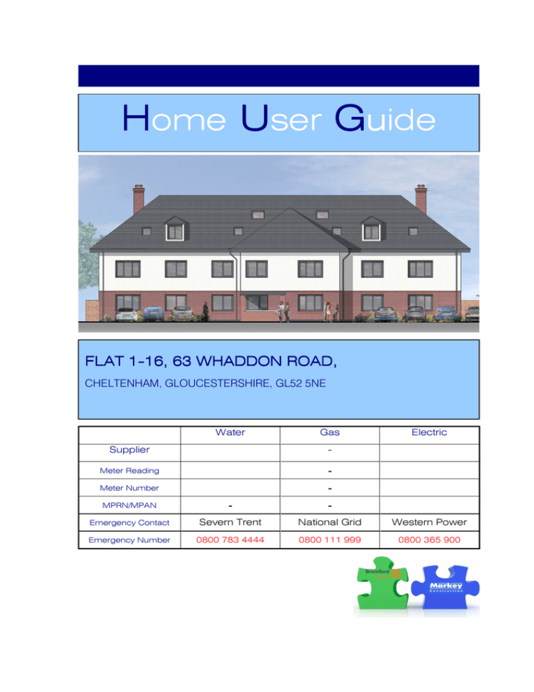 Home User Guide - Markey Construction Home User Guide - Markey Construction