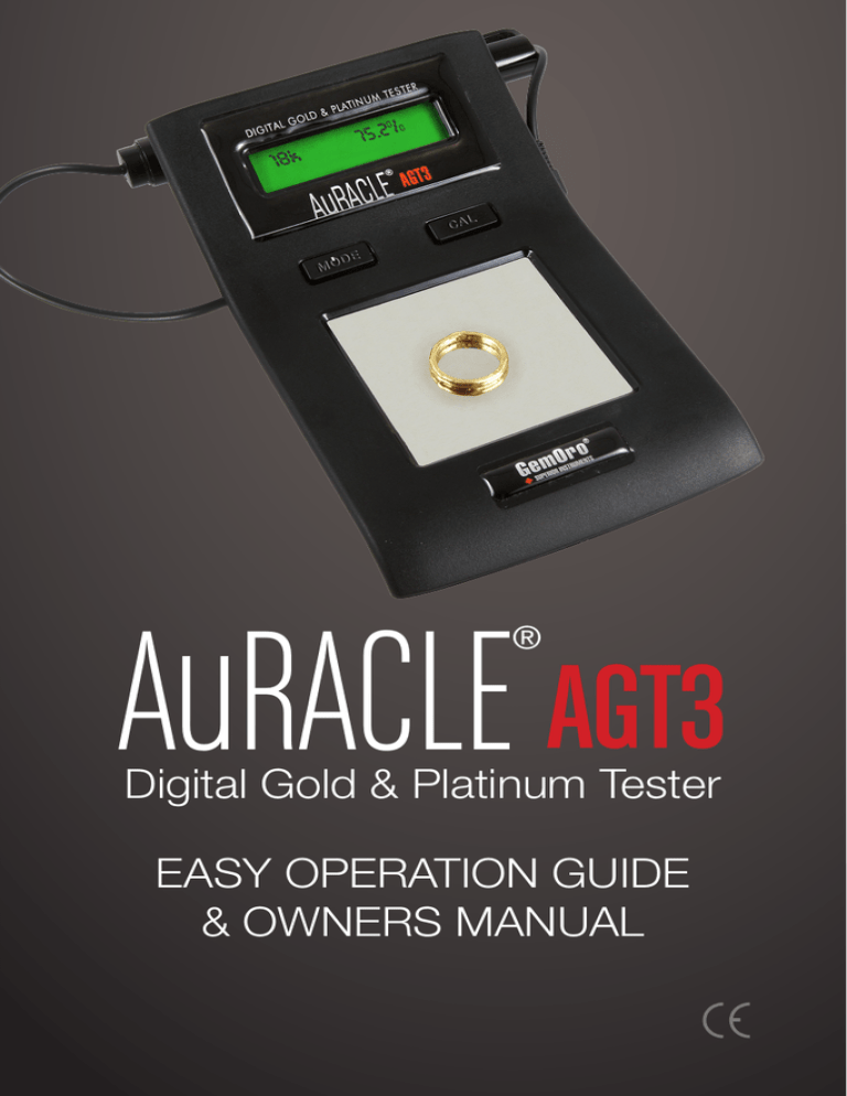 Instruction Manual AGT3 Instruction Manual AGT3