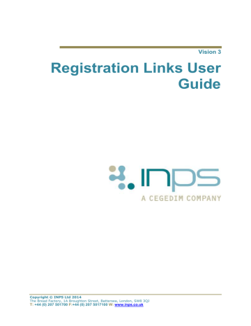 Registration Links User Guide Registration Links User Guide