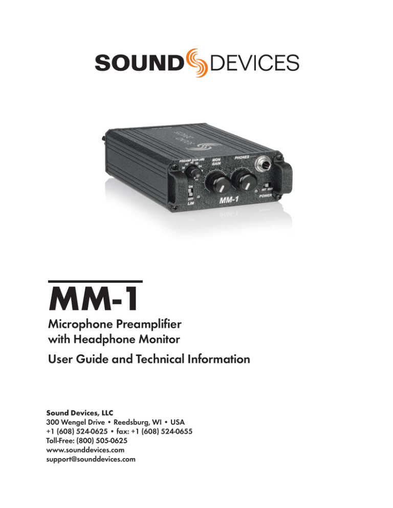 MM-1 User Guide and Technical Information MM-1 User Guide and Technical Information