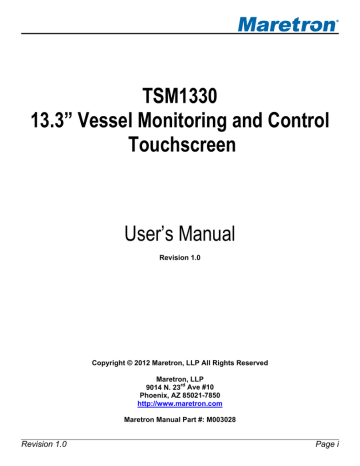 Maretron TSM1330 13.3 Maretron TSM1330 13.3